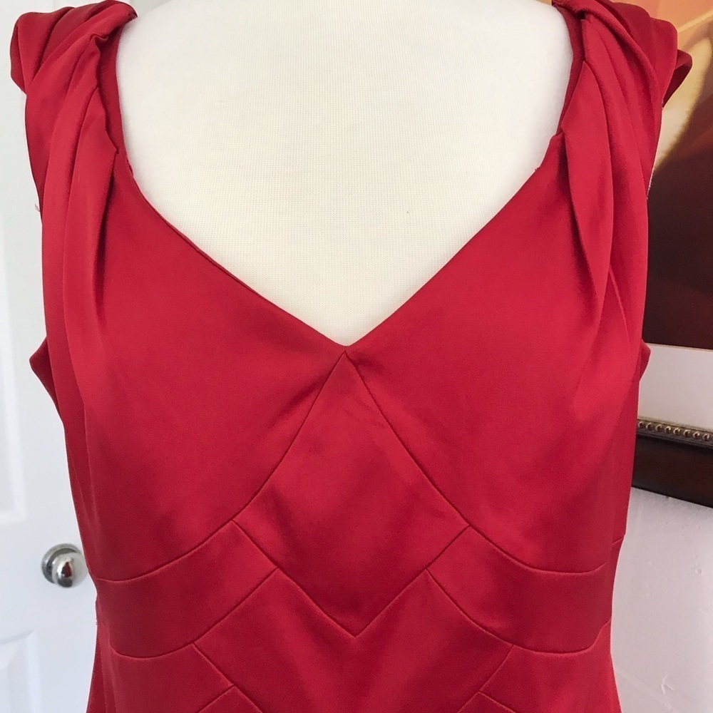 Red Satin Dress - Picture 2 of 6